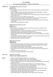 Resume examples see perfect resume samples that get jobs. Education Analyst Resume Samples Velvet Jobs