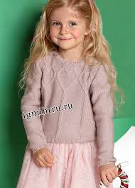 вязаное платье спицами на девочку 3 4 лет схемы Dlya Devochki 2 10 Let Teplyj Rozovyj Pulover S Relefnymi Serdechkami Vyazanie Spicami Dlya Detej Malenkaya Modnica Detskoe Vyazane Vyazanie