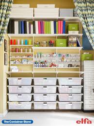 In my craft room, i put ikea legs on ikea kallax units and alex drawers to get them up to the height i wanted and give them a little extra flair! Let Us Craft The Craft Room Storage Solution Of Your Dreams Contact Us Today For A Free Custom Elfa D In 2021 Craft Room Design Custom Closet Shelving Custom Shelving