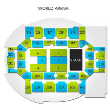 Broadmoor World Arena 2019 Seating Chart