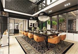 A modern dining room with a sense of luxury! Dining Rooms That Mix Classic And Ultra Modern Decor Contemporary Dining Room Design Classic Dining Room Dining Room Design Modern