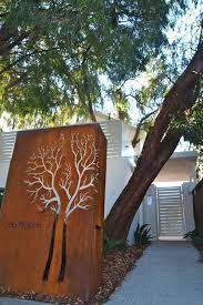 Copper Mailbox Landscape Contemporary With Copper Exterior Entrance Fence Garden Garden Fence Garden Sustainable Garden Design Fence Design Contemporary Garden