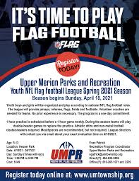 Instead of tackling the ball carrier, defensive players attempt to pull the flags off the ball carrier's belt. Umpr Youth Nfl Flag
