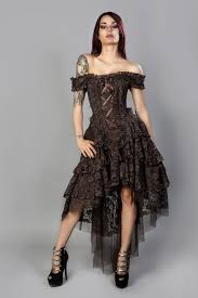 Du suchst nach corset dress? Ophelie Maxi Corset Dress Braun 136 95