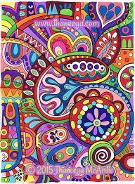 Each page is perforated for easy removal and display. Groovy Abstract Coloring Book By Thaneeya Mcardle Thaneeya Com