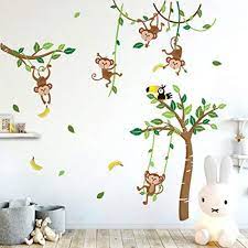 Sticker hublot enfant animaux jungle 9573 | ebay changez la déco de la chambre de votre enfant avec nos stickers hublots trompe l'oeil. Stickers Animaux Jungle Cdiscount