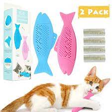 Gelugee Catnip Toys Natural Rubber Interactive Cat Fish Shape Toothbrush Petsep Com Catnip Toys Interactive Cat Toys Fish Shapes