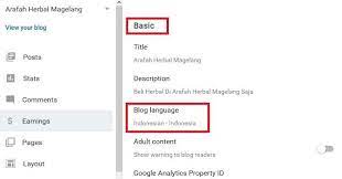 Cara membuat blog yang seo friendly 1. Cara Mengubah Bahasa Dashboard Blogger Menjadi Bahasa Indonesia Dengan Mengubah Bahasa Akun Google Santri Dan Alam