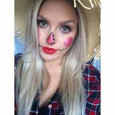 Deguisement Halloween Facile 80 Looks De Derniere Minute Scarecrow Costume Scarecrow Makeup Halloween Makeup Easy