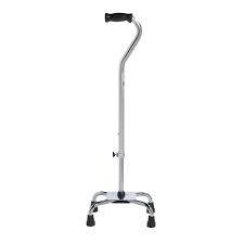 This is a lightweight metal cane with 3 or 4 short legs. Drive Medical 10317 4 Mckesson Medical Surgical