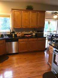 They were that awful 70s green color. Cabinet Refinish Armorwood