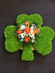 Shamrock Tribute Grandad Funeral Flowers Funeral Flowers Flower Arrangements