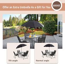 Whether you're looking for just a patio table, outdoor chairs or a complete patio set, we've got what you need. Buy Vongrasig 6 Pieces Folding Patio Dining Set All Weather Small Metal Outdoor Table And Chair Set Garden Patio Furniture Set W Umbrella Glass Table 4 Folding Chairs For Lawn Deck Backyard