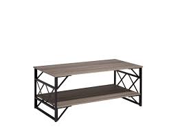 Delaney 40 5 rectangular marble coffee table pottery barn. Coffee Table Taupe Wood With Black Bolton Beliani De