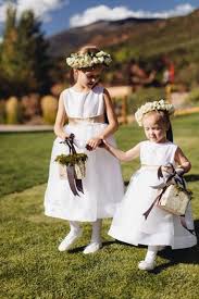 Maureen Mclochlin And Tom Bridwell S Picturesque Colorado Wedding Flower Girl Flower Girl Dresses Wedding