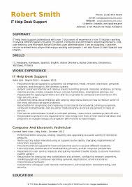 Get free resume help in writing your own resume. It Help Desk Support Resume Samples Qwikresume