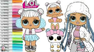 Maybe you would like to learn more about one of these? Lol Surprise Dolls Coloring Book Page Snow Family Lol O M G Snowlicious Snow Angel Snow Bunny Youtube