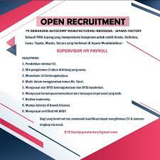 Maybe you would like to learn more about one of these? Lowongan Kerja Pt Sami Jepara Factory Dinnakerind Kabupaten Demak