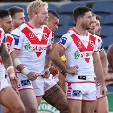 Josh kerr lines up with is st george illawarra dragons team mates in nrl's indigenous round. St George Illawarra Dragons Josh Kerr Slams Club S Finals Attempts After Working With Wayne Bennett In Queensland Maroons State Of Origin Camp