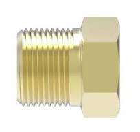3152X2 by Danfoss | Pipe Adapter | Hex Head Plug | 1/8" Male NPTF (Short  Thread) | Brass