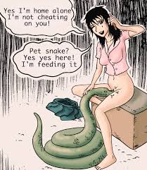 Not cheating husband, just feeding the snake by dichi-vore - Hentai Foundry
