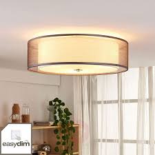 Per Schalter Dimmbare Led Deckenlampe Tobia Grau Led Deckenlampen Deckenlampe Beleuchtung Wohnzimmer Decke