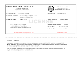 New york's business wizard gives you a custom checklist of business requirements in your area. Business Licence Locksmithers California