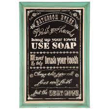 Check spelling or type a new query. Bathroom Rules Wall Decor Hobby Lobby 1000819