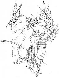 Indians coloring page with few details for kids. 91 Indian Princess Coloring Pages India Color Page Coloring Princess And Butterflies