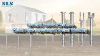 Ground Screw Pile Process Manufacturing Machine / CNC Metal Screw Pipe  Taper Former & Spiral Welder