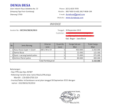 Pada kop surat, anda dapat melampirkan nama dan alamat perusahaan serta. Contoh Format Invoice Atau Surat Tagihan Brankas Arsip