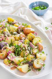 No Mayo Vegan Potato Salad This Savory Vegan Recipe Potatoe Salad Recipe Vegan Potato Salads Summer Salad Recipes