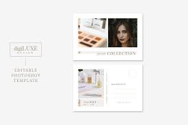 Feminine Postcard Set Sponsored Ad Photoshop Ps Elements Adobe In 2020 Postcard Template Free Photoshop Postcard