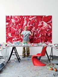 Artist Marc Quinn S Sleek London Studio Art Abstract Art Painting Art Studio Space