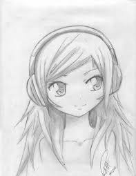 An animal that's listening to headphones drawing. Headphones Music Drawing Ideas Easy Novocom Top