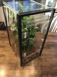 10 Gallon Aquarium Gecko Arboreal Conversion Kit Introducing A Clamp On Version That Does Not Require Silicone To Inst Reptile Enclosure Gecko Gecko Terrarium
