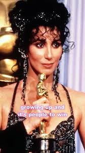 Audrey Hepburn admired Cher. Cher related to Audrey., On Oscar night, they  met — and Audrey said, 'I wanted you to win.', Legend meets legend. 💫 ,  #cher #audreyhepburn #movies