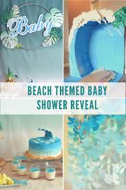 Beach Themed Baby Shower Bluefin Works In 2020 Surfer Baby Shower Ocean Baby Shower Theme Beach Baby Showers