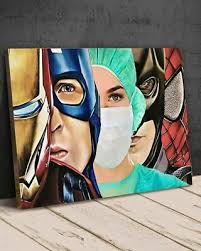 Super Heroes Nurse Satin Landscape Poster No Frame Ebay Nurse Art Art Avengers Poster