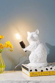 Raccoon Table Lamp In 2020 Table Lamp Lamp Kids Playroom Decor