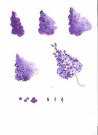 Step By Step How To Paint Purple Lilac Flowers Flower Art Flower Painting Acrylic Painting Techniques