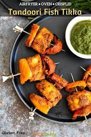 Tandoori Fish Tikka Airfryer Oven Crisplid Recipe Tandoori Fish Tandoori Recipes Tikka Recipe