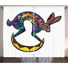 kokopelli living room curtains