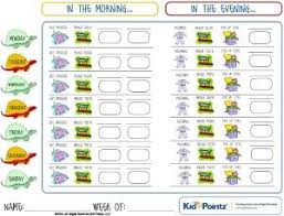Morning And Evening Chore Checklist Daily Routine Charts For
