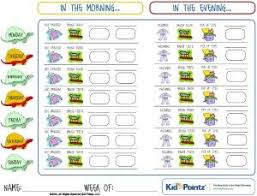 morning and evening chore checklist daily routine charts for