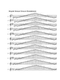 72 Rare Violin Fingering Scale Chart