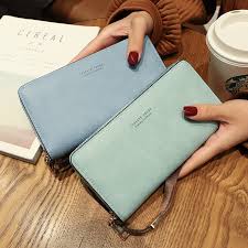 4.4 out of 5 stars. Wallet Women Mobile Phone Bag Brand Designer Female Card Pu Leather Long Womens Wallets And Purses Ladies Slim Card Holder Purse Moon Ray Shop