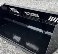 72″ Snow Mulch Litter Light Material Bucket Attachment Fits ...