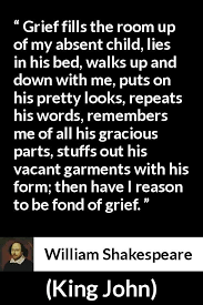 William Shakespeare About Grief King John 1623 Saving Quotes Inspirational Quotes Words