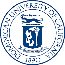 Logo of the Dominican University of California, where a doctoral thesis was written by Samantha Mach about the effectiveness of Intuition and Insight in Art Therapy.